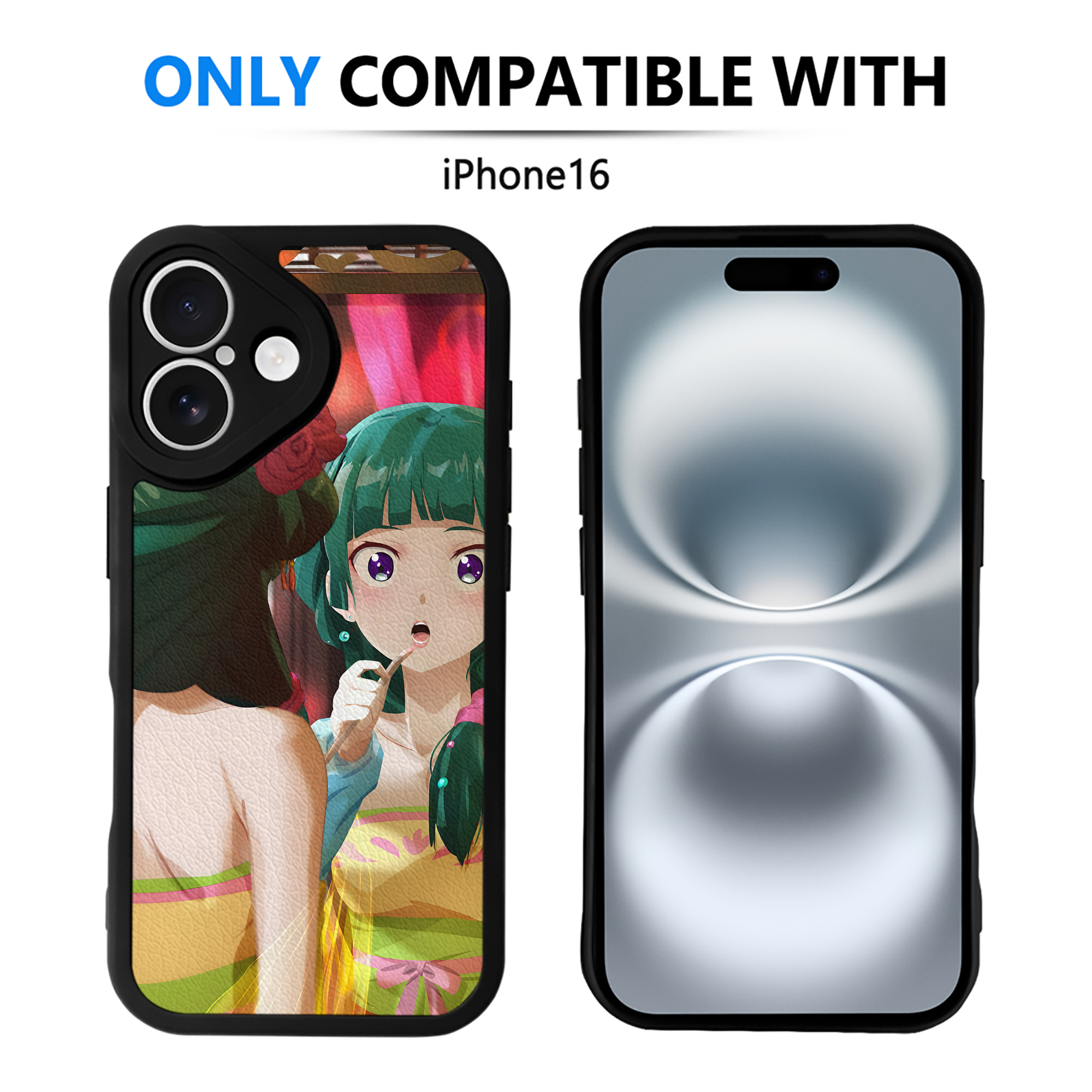 （画像用） 薬屋のひとりごと The Apothecary Diaries 【iPhone 16シリーズ対応】シリコンスマホケース（レザー調） 材質：シリコン